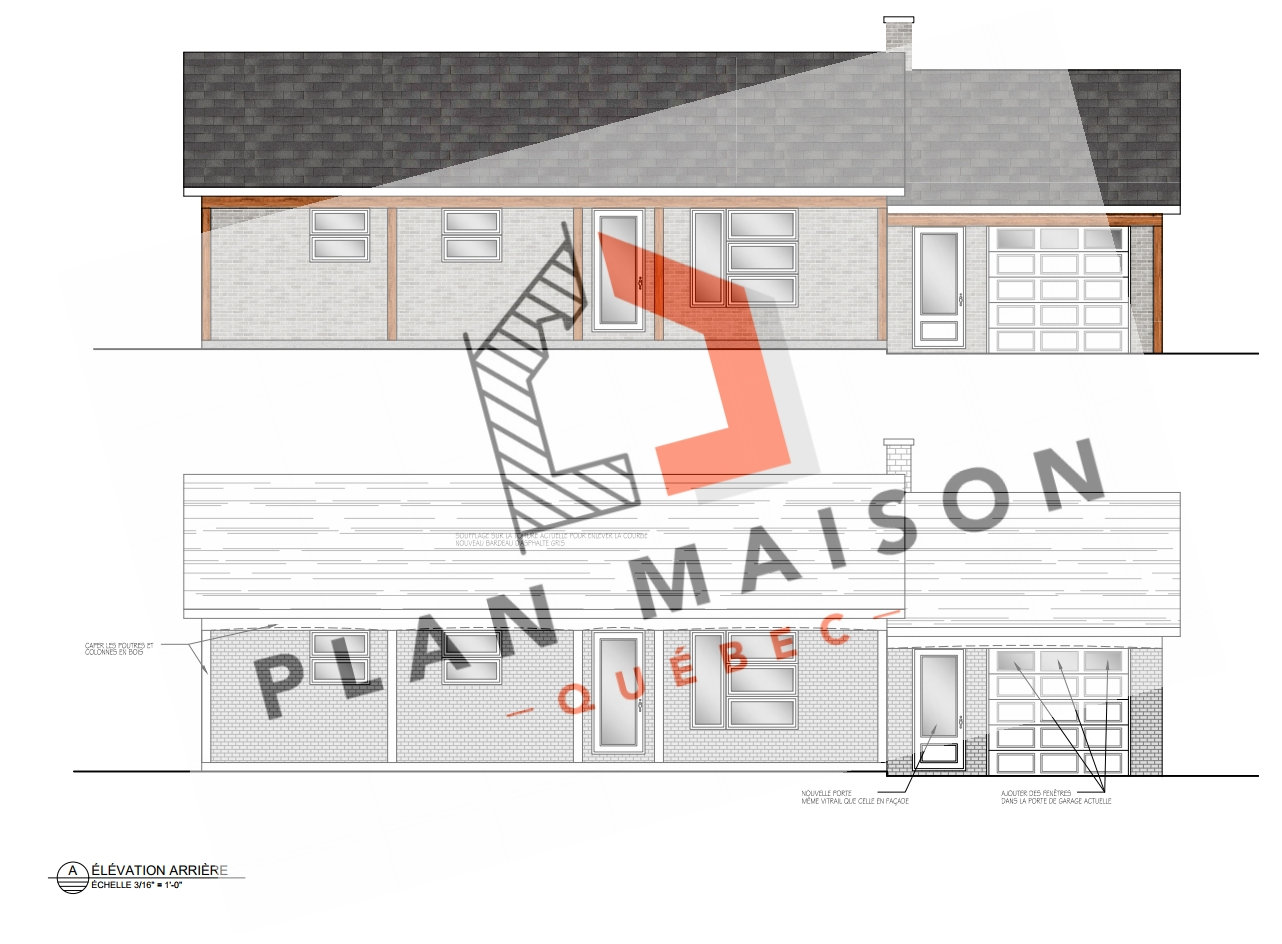 House layout plan in Quebec | Plan Maison Québec